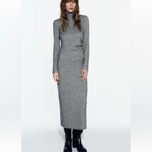 Zara Ruched Soft Long Dress
